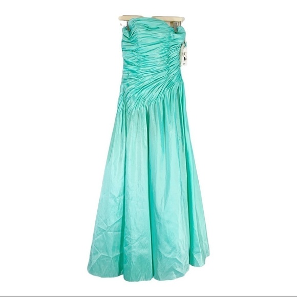 Mac Duggal Strapless Maxi Dress Size 6 - Picture 1 of 7